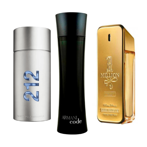 212 Men NYC, Paco Rabanne One Million и Armani Code Homme