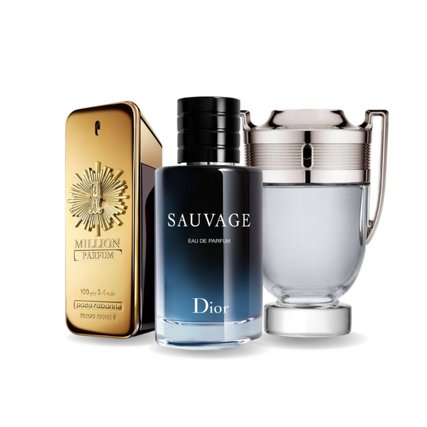 Paco Rabanne ONE MILLION, Dior SAUVAGE и Paco Rabanne INVICTUS